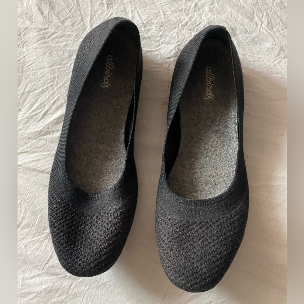 Allbirds tree breezer flats black 7.5